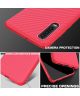 Huawei P30 Twill Slim Texture Back Cover Rood