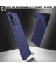 Huawei P30 Lite Twill Slim Texture Back Cover Blauw