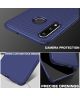 Huawei P30 Lite Twill Slim Texture Back Cover Blauw