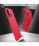 Huawei P30 Lite Twill Slim Texture Back Cover Rood