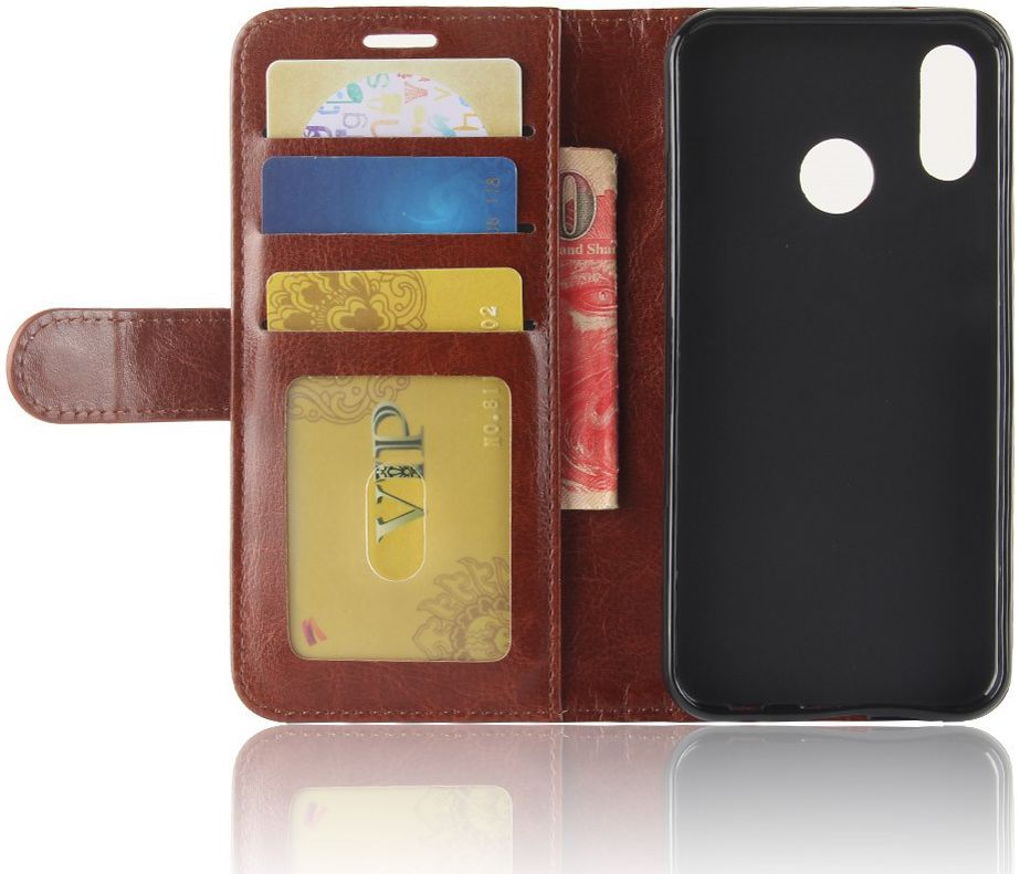 Huawei Y7 (2019) Portemonnee Hoesje Bruin afbeelding 5