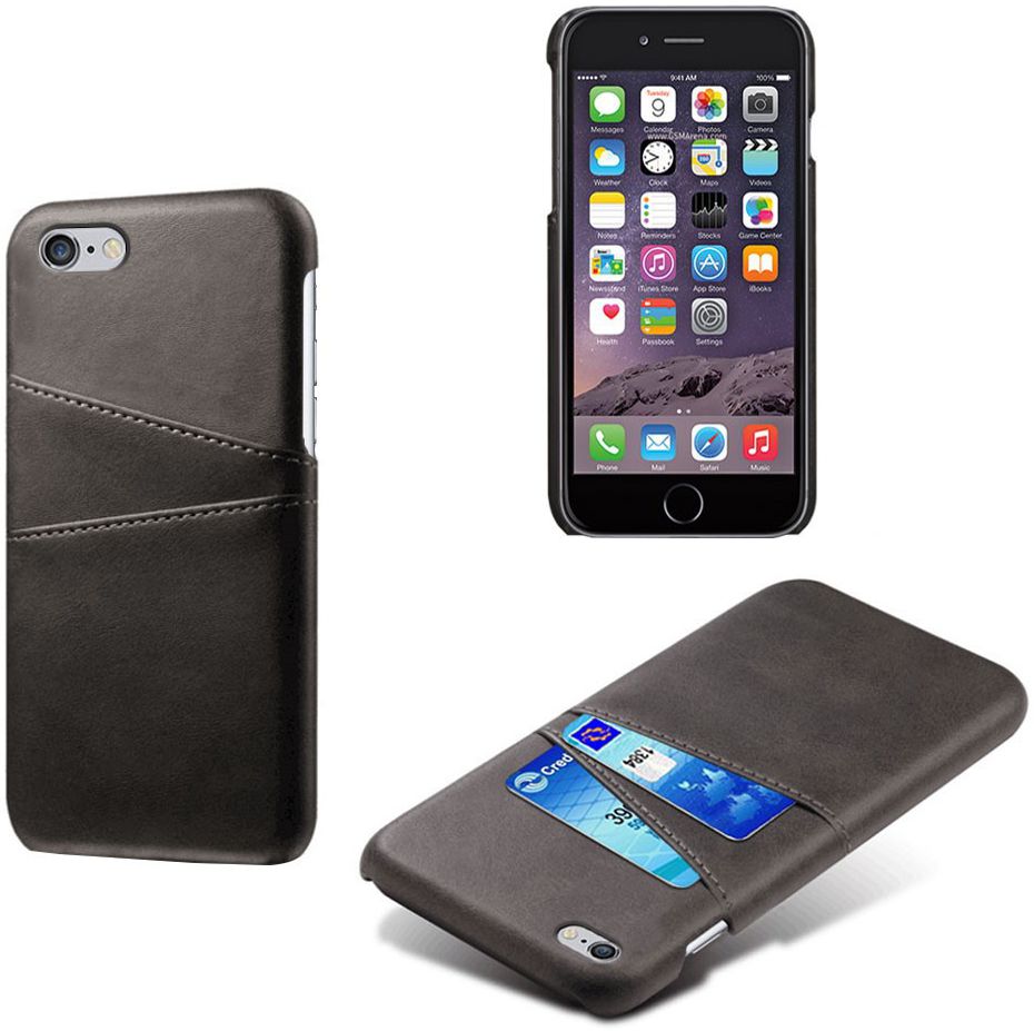 Apple iPhone 6(S) Back Cover met Kaarthouder Zwart afbeelding 5