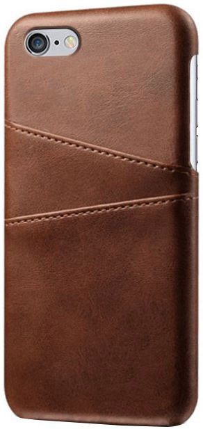 Apple iPhone 6(S) Back Cover met Kaarthouder Bruin afbeelding 1