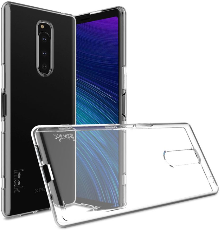IMAK UX-5 Series Sony Xperia 1 Hoesje Flexibel en Dun TPU Transparant afbeelding 2