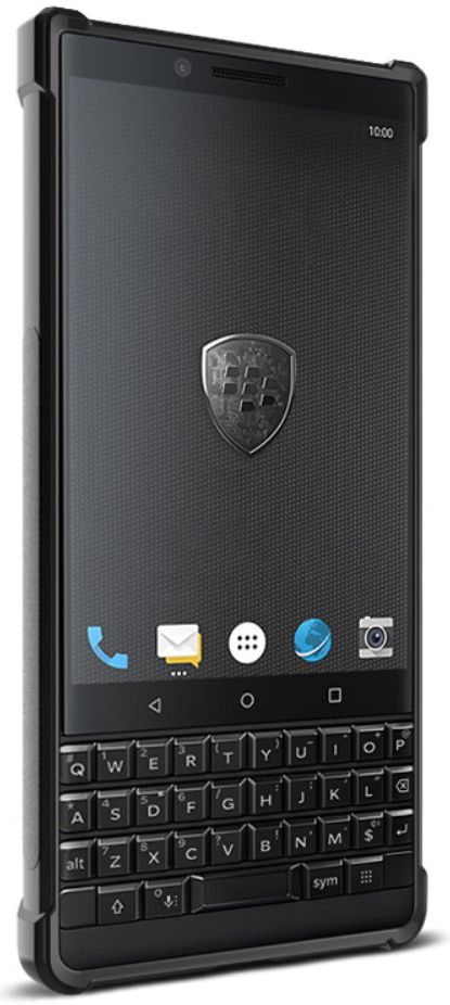 IMAK Vega Series BlackBerry Key2 Hoesje Geborsteld TPU Zwart afbeelding 2