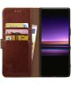 Rosso Element Sony Xperia 1 Hoesje Book Cover Bruin