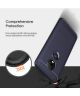 Motorola Moto G7 Plus Geborsteld TPU Hoesje Blauw