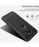 Motorola Moto G7 Play Geborsteld TPU Hoesje Zwart