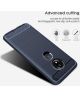 Motorola Moto G7 Play Geborsteld TPU Hoesje Blauw