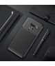 LG G8 ThinQ Siliconen Carbon Hoesje Zwart