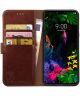 Rosso Element LG G8 ThinQ Hoesje Book Cover Bruin