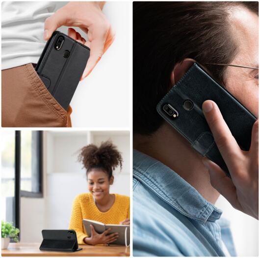 Rosso Element Samsung Galaxy A40 Hoesje Book Cover Zwart afbeelding 8