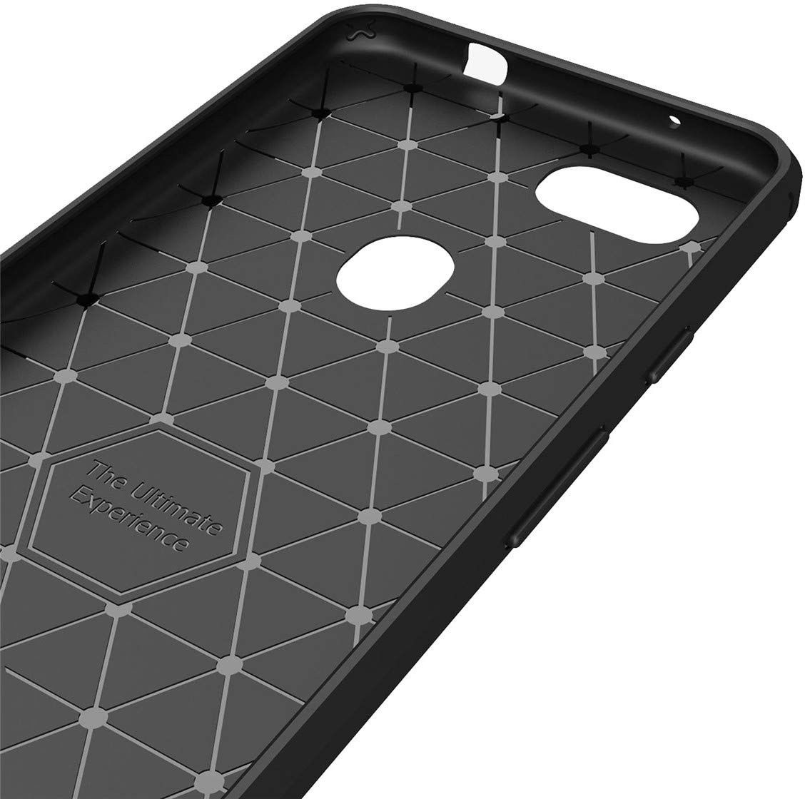 Google Pixel 3A Geborsteld TPU Hoesje Zwart afbeelding 5