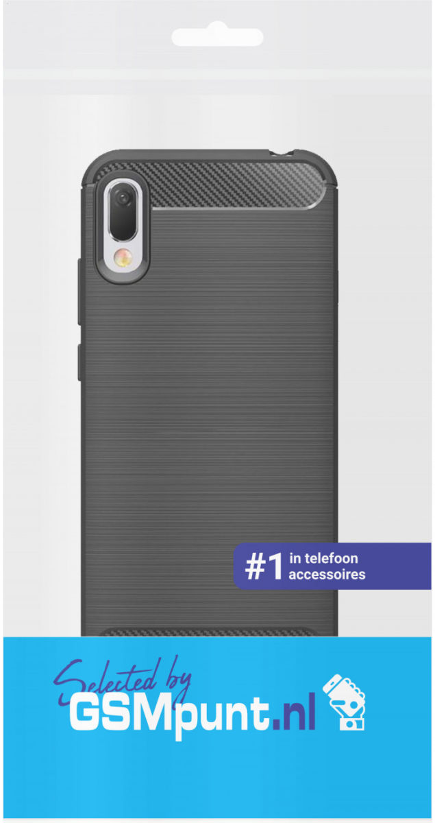 Huawei Y6s / Y6 (2019) Hoesje Geborsteld TPU Zwart afbeelding 2