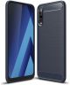 Samsung Galaxy A50 Hoesje Geborsteld TPU Blauw