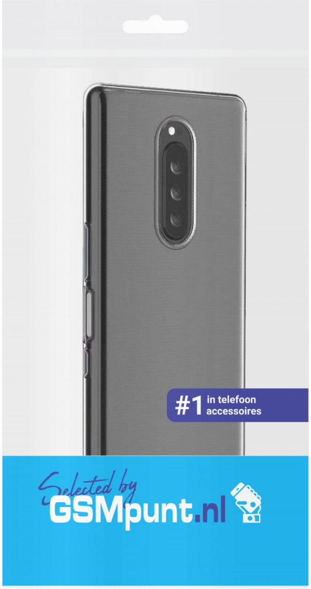Sony Xperia 1 Hoesje Dun TPU Transparant afbeelding 3