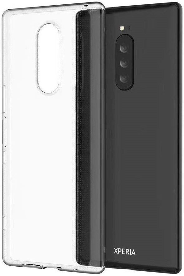 Sony Xperia 1 Hoesje Dun TPU Transparant afbeelding 1