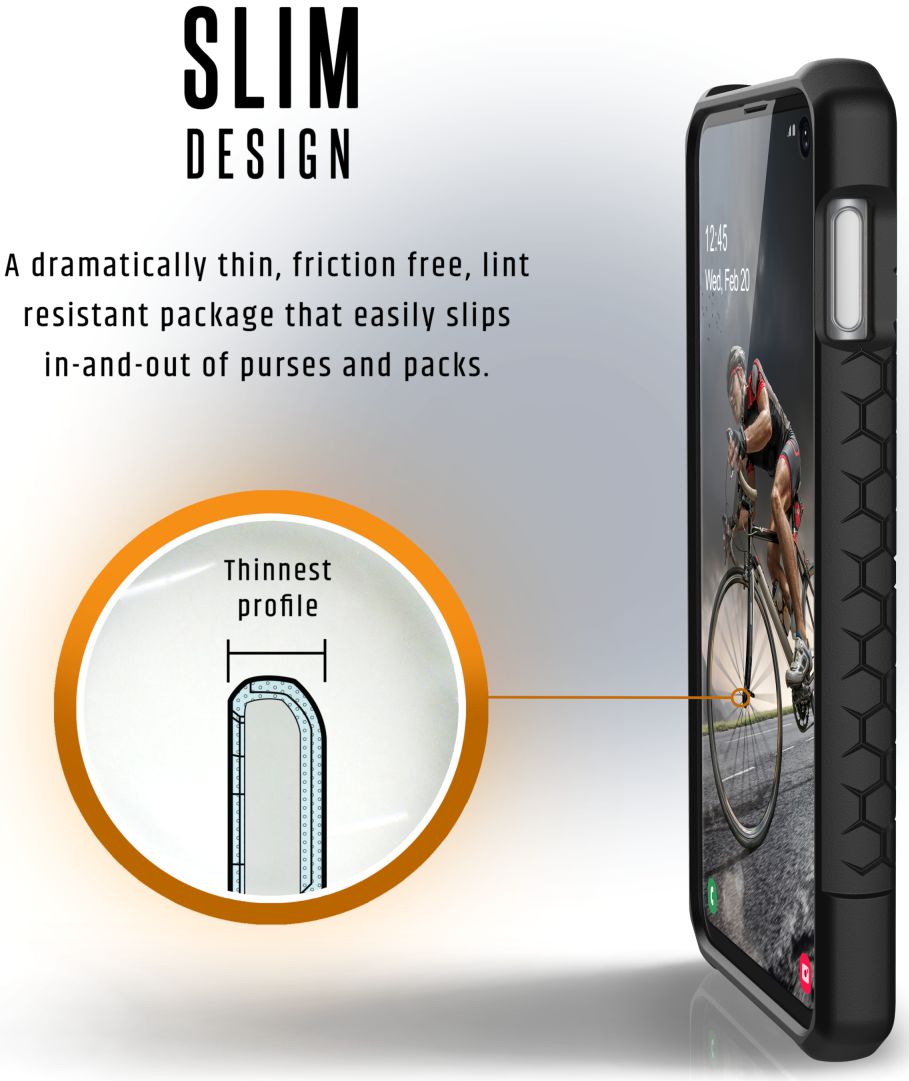 Urban Armor Gear Monarch Hoesje Samsung Galaxy S10E Carbon afbeelding 6
