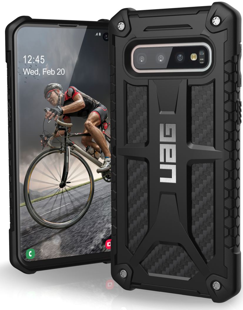 Urban Armor Gear Monarch Hoesje Samsung Galaxy S10 Carbon afbeelding 1