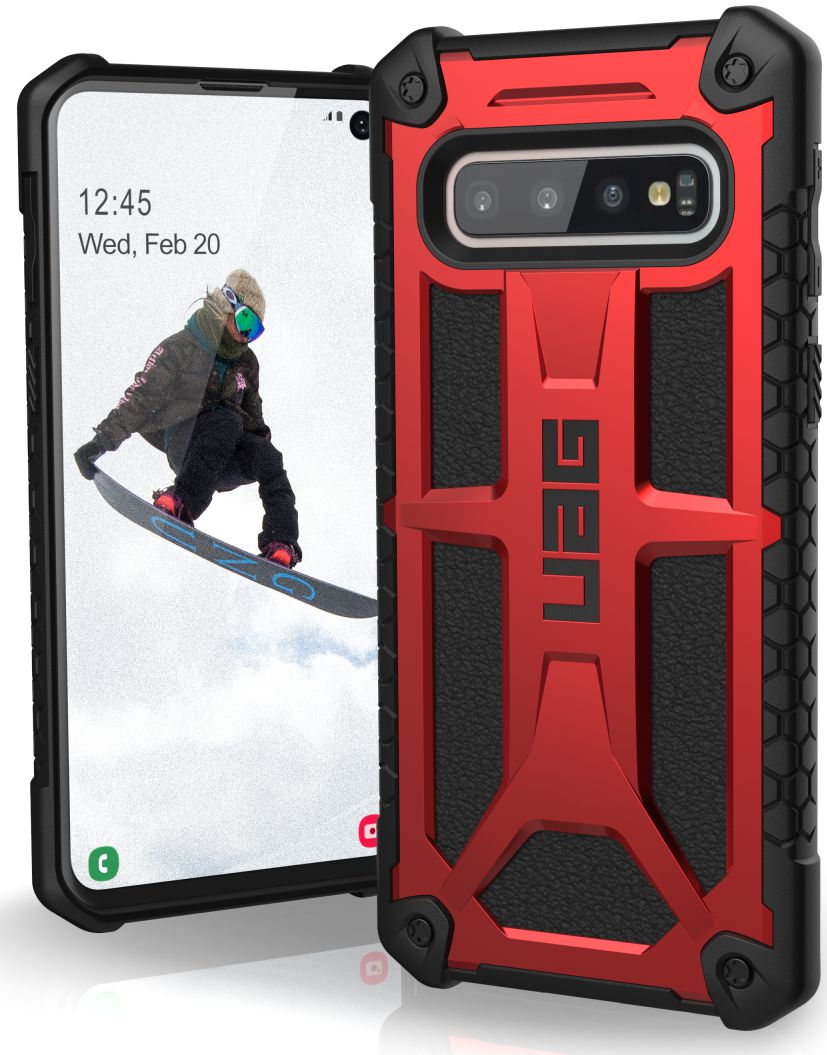Urban Armor Gear Monarch Hoesje Samsung Galaxy S10 Crimson afbeelding 1