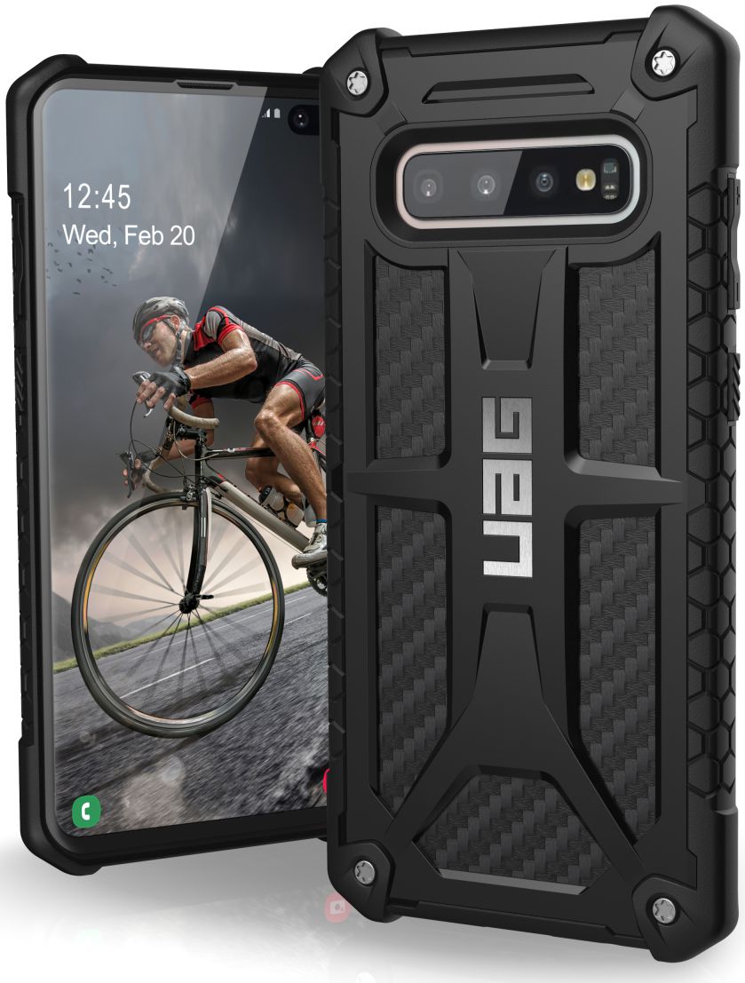 Urban Armor Gear Monarch Hoesje Samsung Galaxy S10 Plus Carbon afbeelding 2