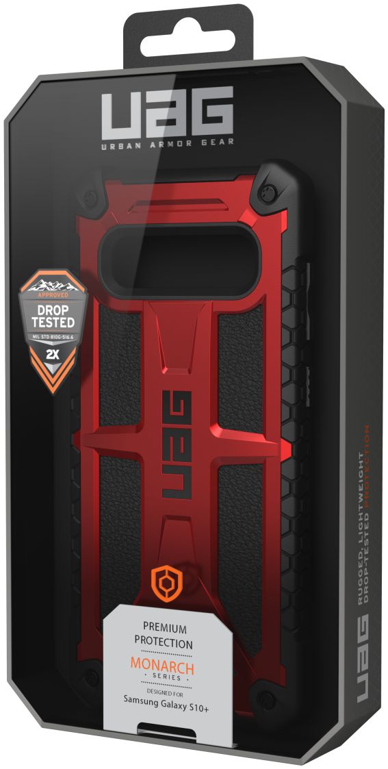Urban Armor Gear Monarch Hoesje Samsung Galaxy S10 Plus Crimson afbeelding 15