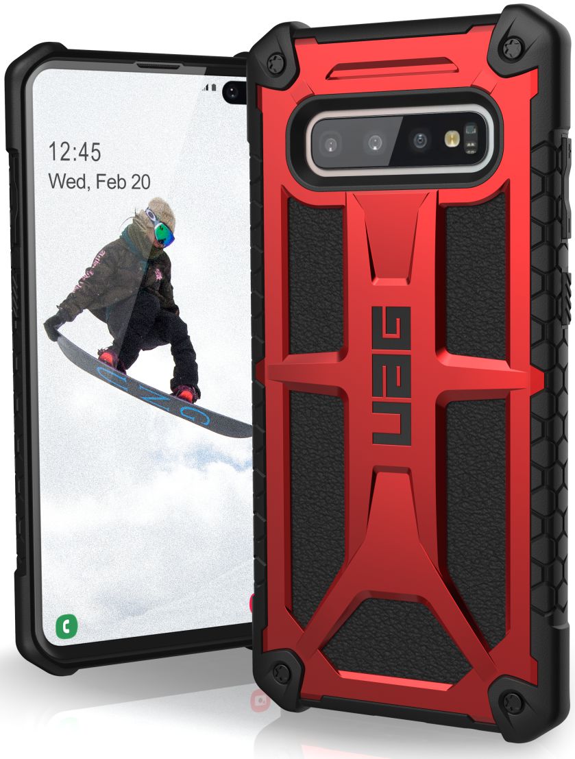 Urban Armor Gear Monarch Hoesje Samsung Galaxy S10 Plus Crimson afbeelding 2