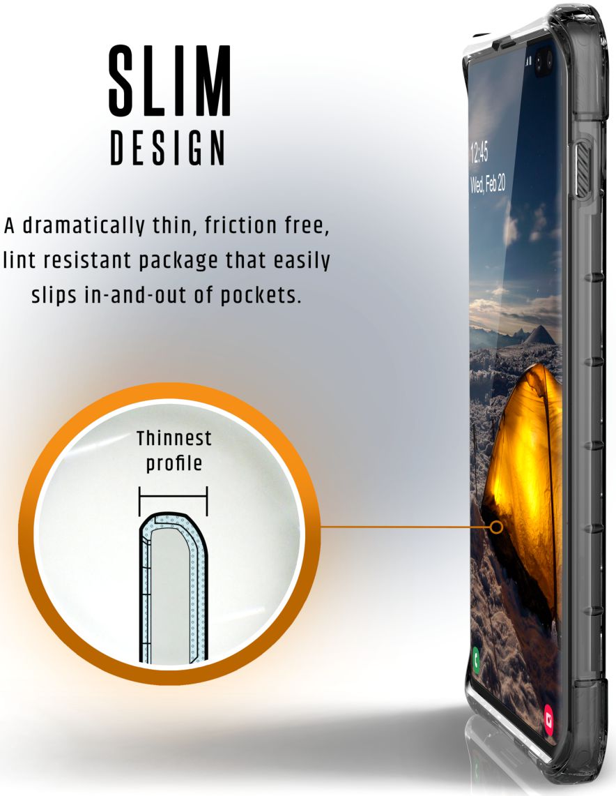 Urban Armor Gear Plyo Hoesje Samsung Galaxy S10 Plus Ice afbeelding 6