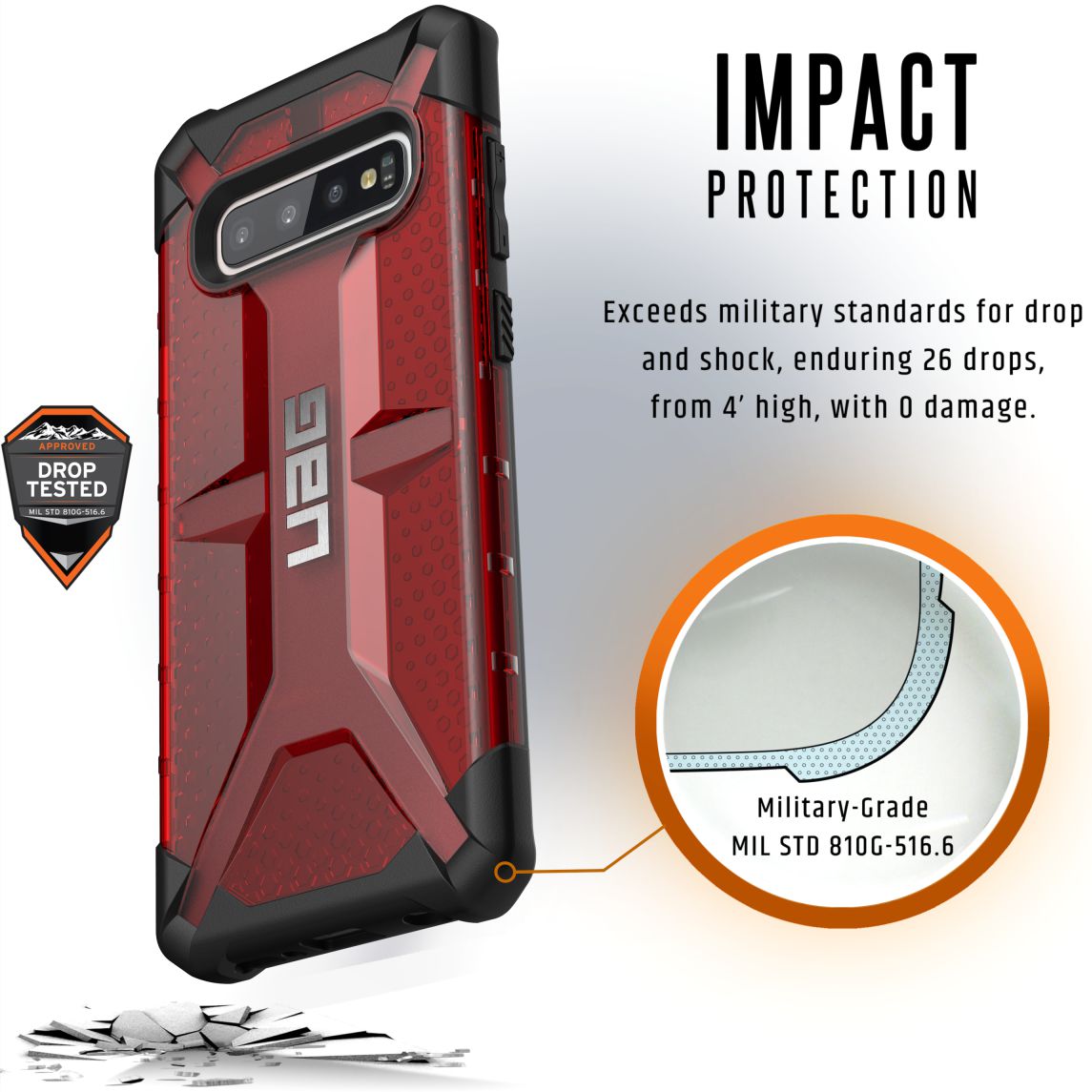 Urban Armor Gear Plasma Hoesje Samsung Galaxy S10 Plus Plasma afbeelding 4