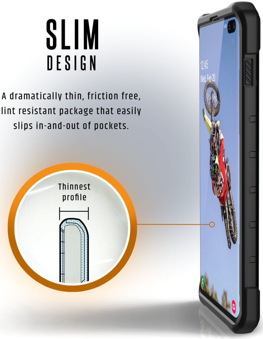 Urban Armor Gear Pathfinder Hoesje Samsung Galaxy S10 Plus Black afbeelding 6