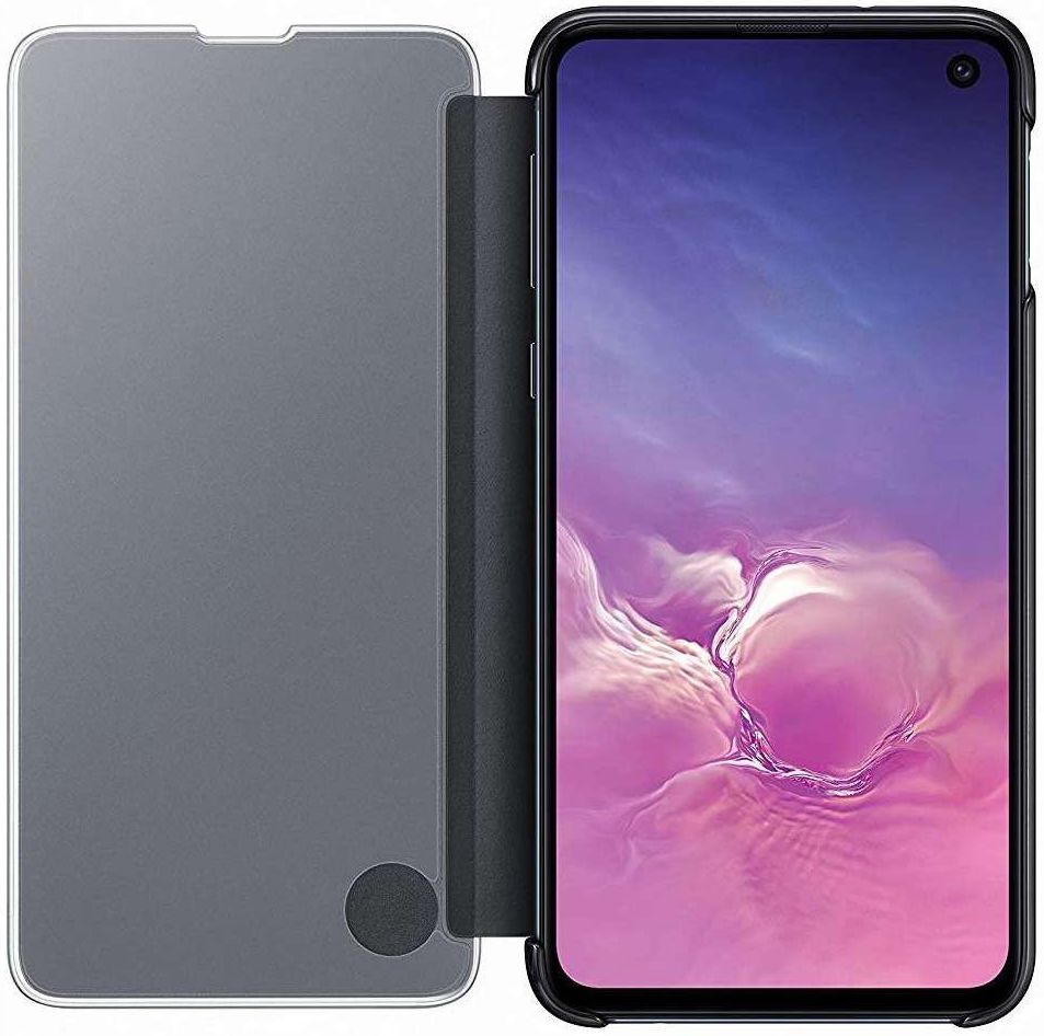 Samsung Galaxy S10E Clear View Cover Zwart afbeelding 3