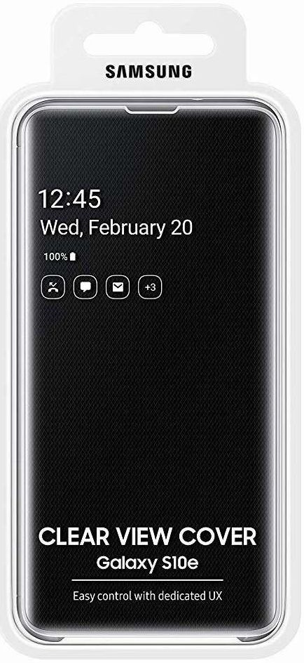 Samsung Galaxy S10E Clear View Cover Zwart afbeelding 5