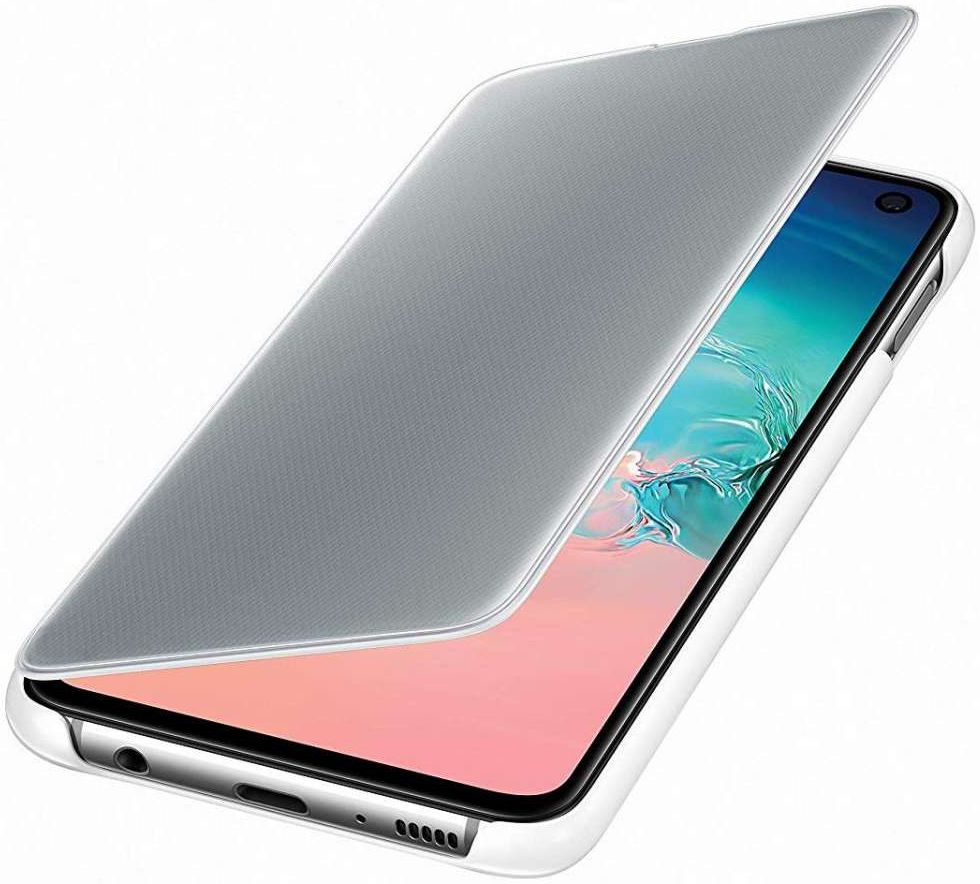 Samsung Galaxy S10E Clear View Cover Wit afbeelding 2