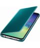 Samsung Galaxy S10E Clear View Cover Groen