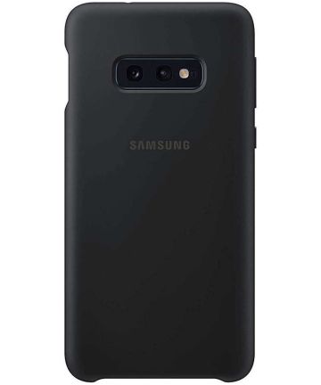 Samsung Galaxy S10E Silicone Cover Zwart Hoesjes