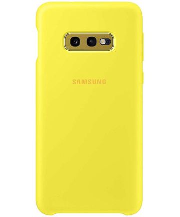 Samsung Galaxy S10E Silicone Cover Geel Hoesjes