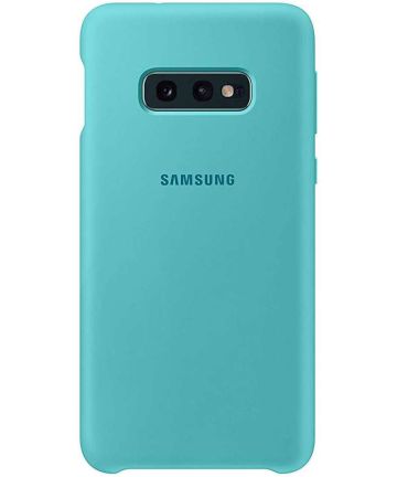 Samsung Galaxy S10E Silicone Cover Groen Hoesjes
