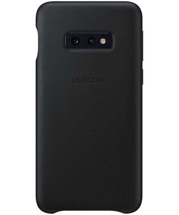 Samsung Galaxy S10E Leather Cover Zwart Hoesjes