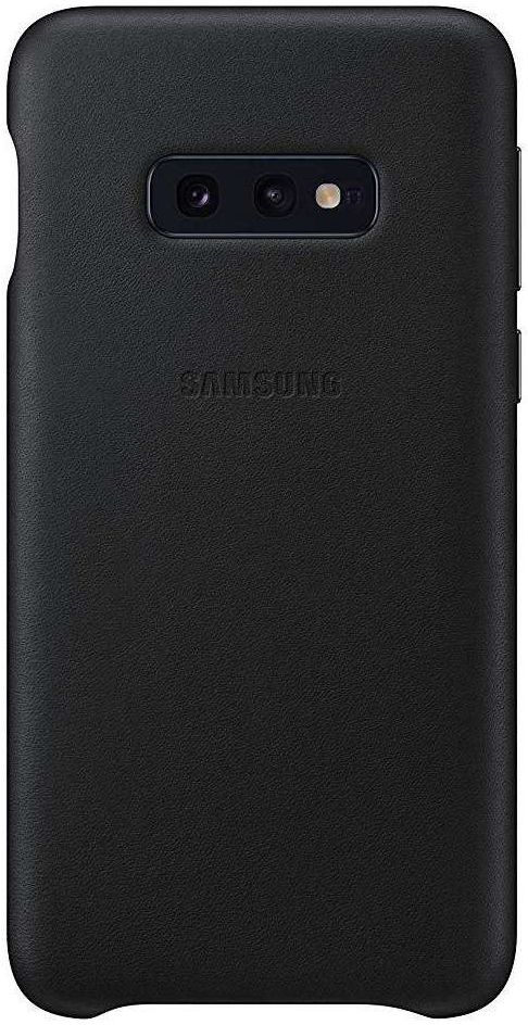 Samsung Galaxy S10E Leather Cover Zwart afbeelding 1