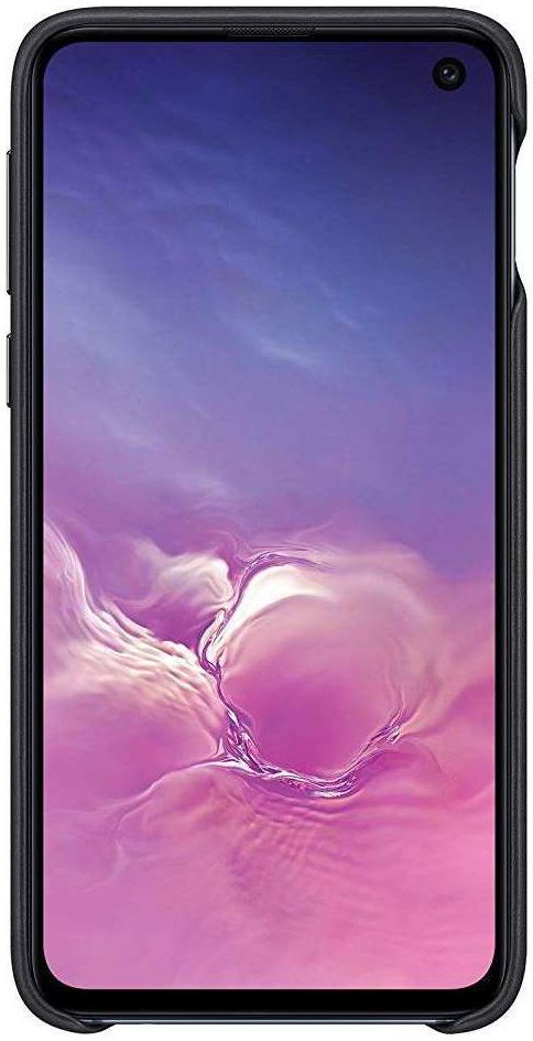 Samsung Galaxy S10E Leather Cover Zwart afbeelding 2