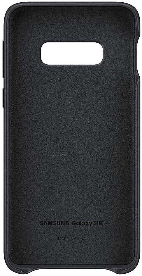 Samsung Galaxy S10E Leather Cover Zwart afbeelding 4