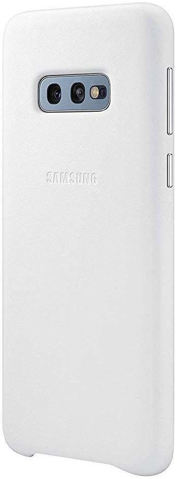 Samsung Galaxy S10E Leather Cover Wit afbeelding 3