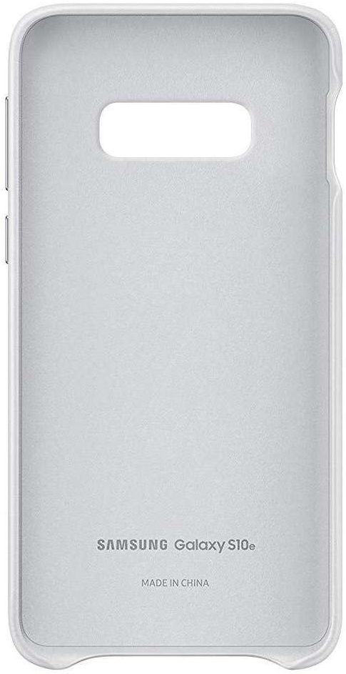 Samsung Galaxy S10E Leather Cover Wit afbeelding 4