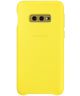 Samsung Galaxy S10E Leather Cover Geel
