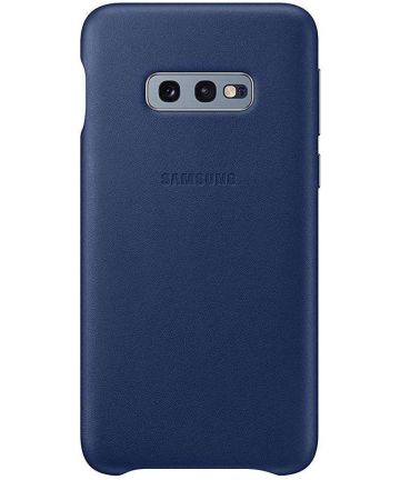 Samsung Galaxy S10E Leather Cover Navy Hoesjes
