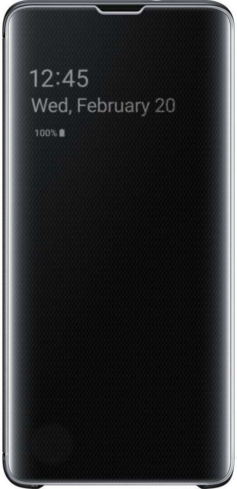 Samsung Galaxy S10 Clear View Cover Zwart afbeelding 1