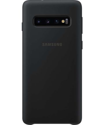 Samsung Galaxy S10 Silicone Cover Zwart Hoesjes