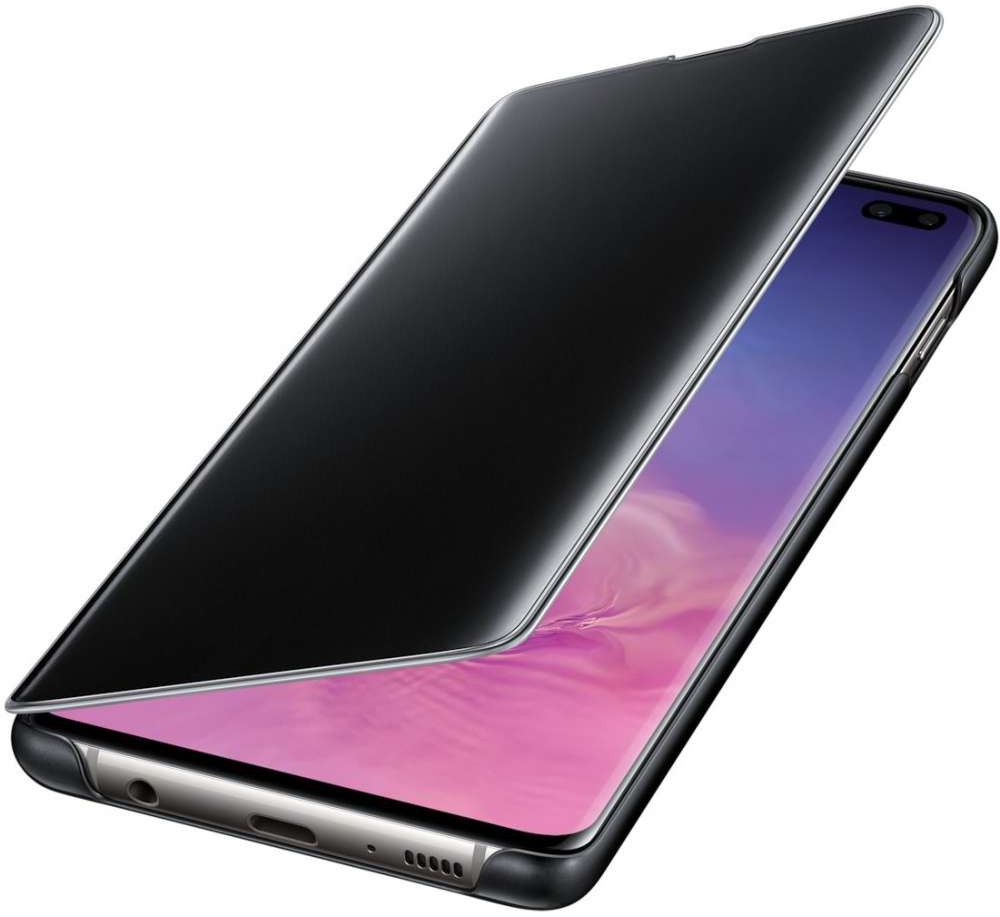 Samsung Galaxy S10 Plus Clear View Cover Zwart afbeelding 2