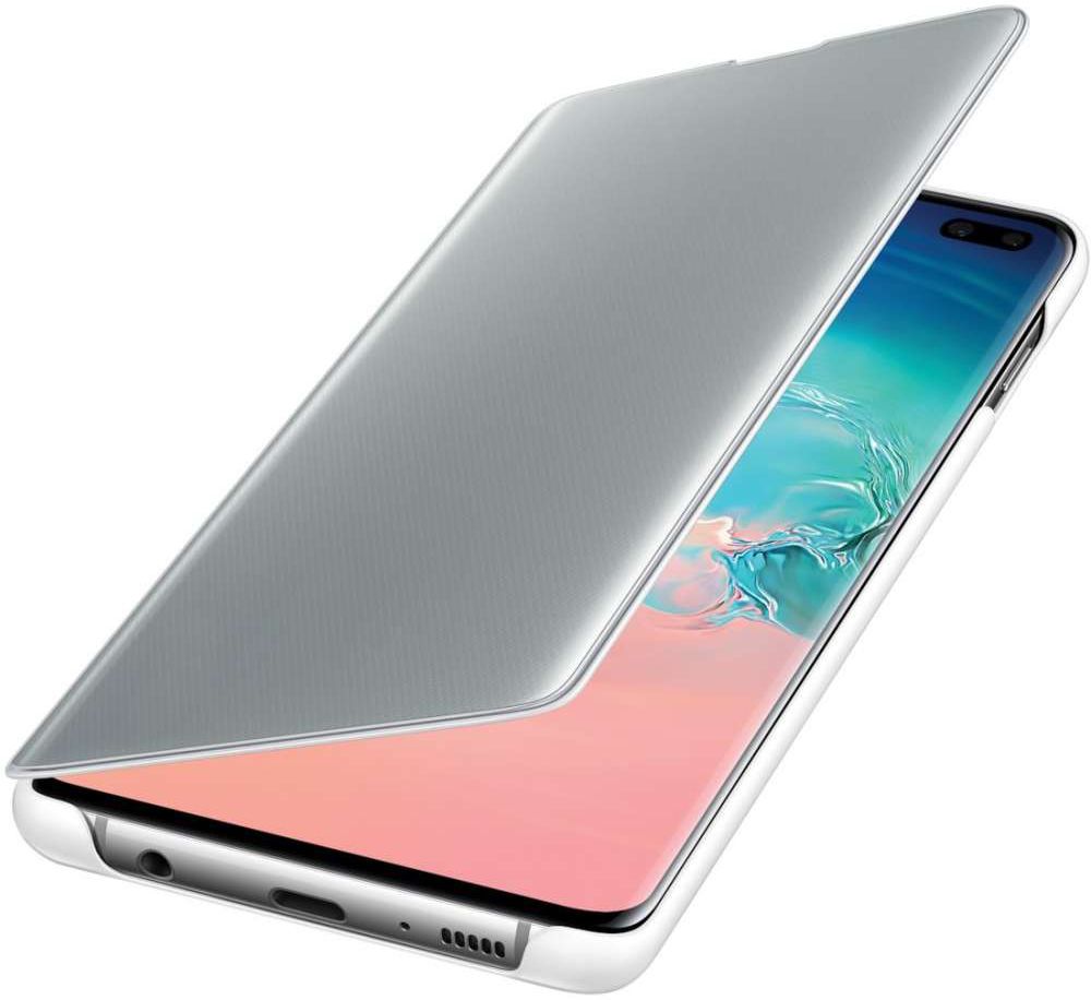 Samsung Galaxy S10 Plus Clear View Cover Wit afbeelding 2