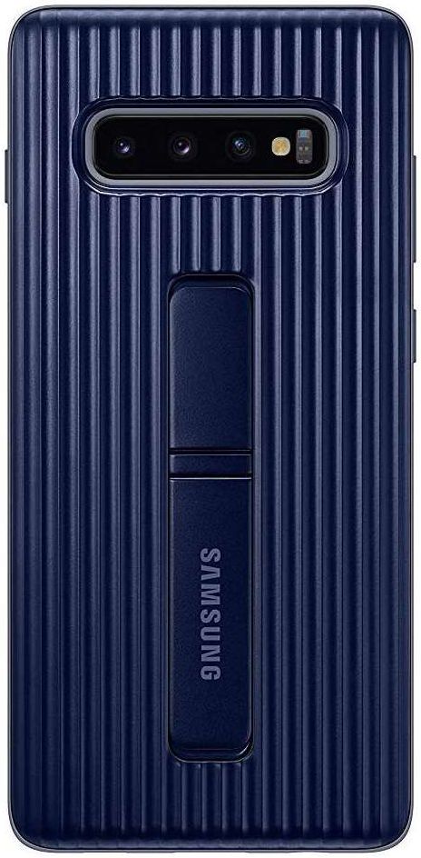 Samsung Galaxy S10 Plus Protect Stand Cover Blauw afbeelding 1
